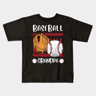 My Favorite Baseball Player Calls Me Grandpa Gift for Baseball Grandfather Kids T-Shirt